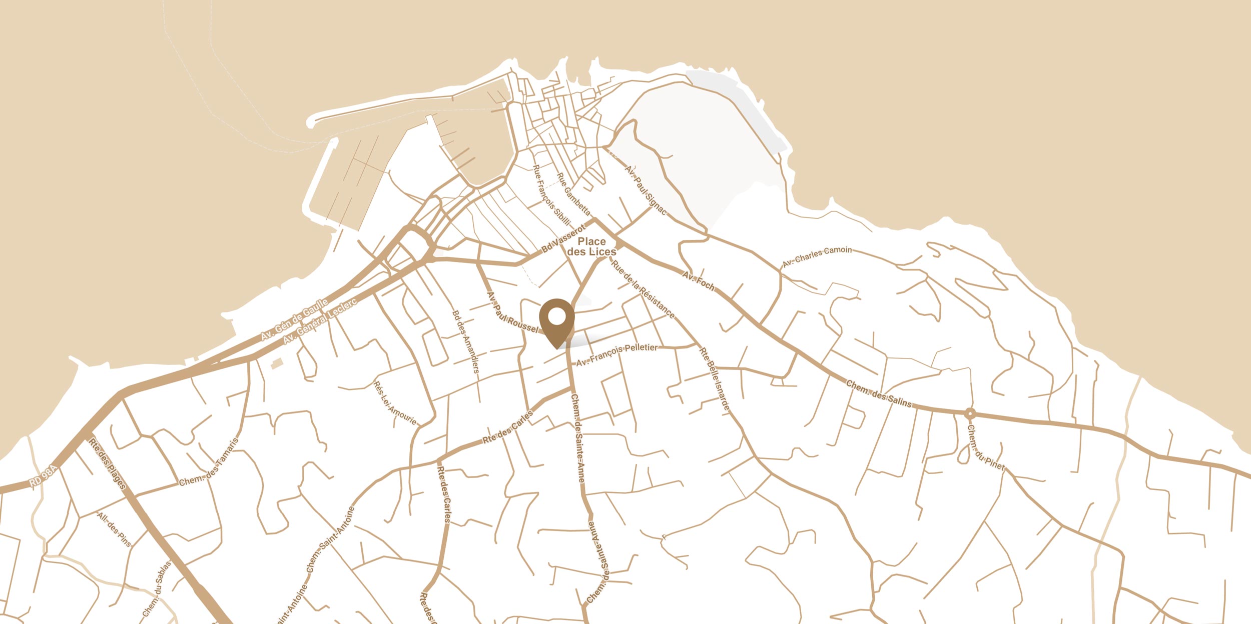 Plan de situation &mdash; Le Vele, Saint-Tropez